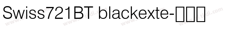 Swiss721BT blackexte字体转换